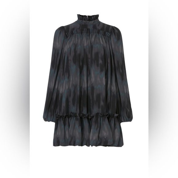 TOCCIN X RTR Retro Babydoll Tie-Dye Bubble Hem Ruffle Boho Dress |Size XS/S| - Picture 1 of 9